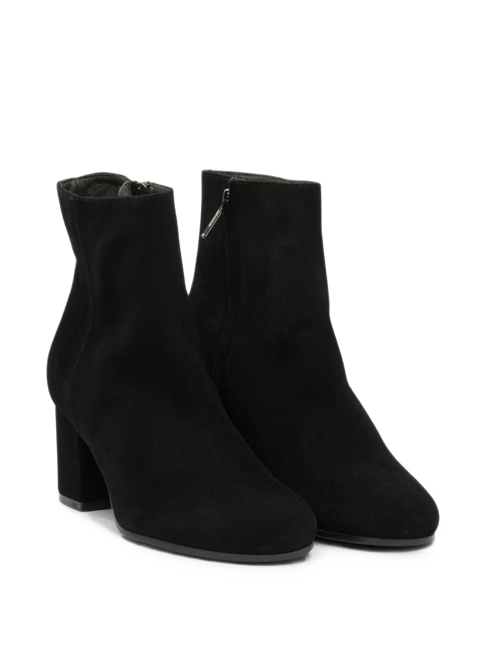 Via Roma 15 suede-finish ankle boots Zwart