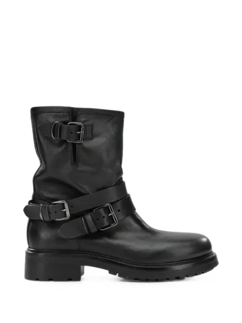 strategia shoes buckle-detail leather boots