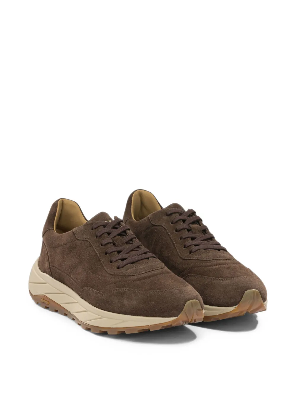 Henderson Baracco suede panelled sneakers Bruin
