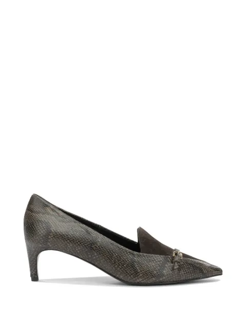 Del Carlo snake-effect buckle-detail pumps