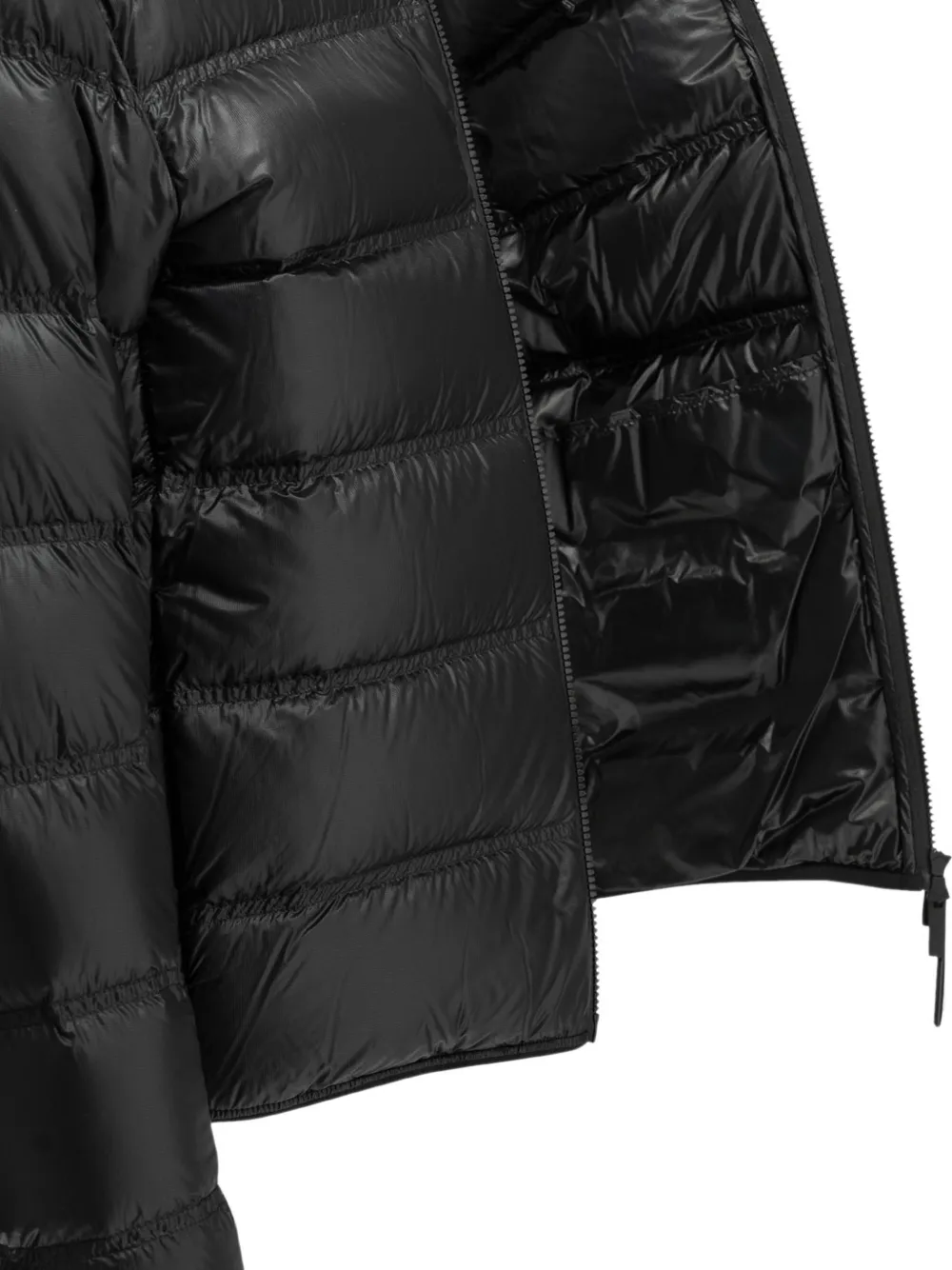 Moncler Guadiana quilted hooded down jacket Zwart