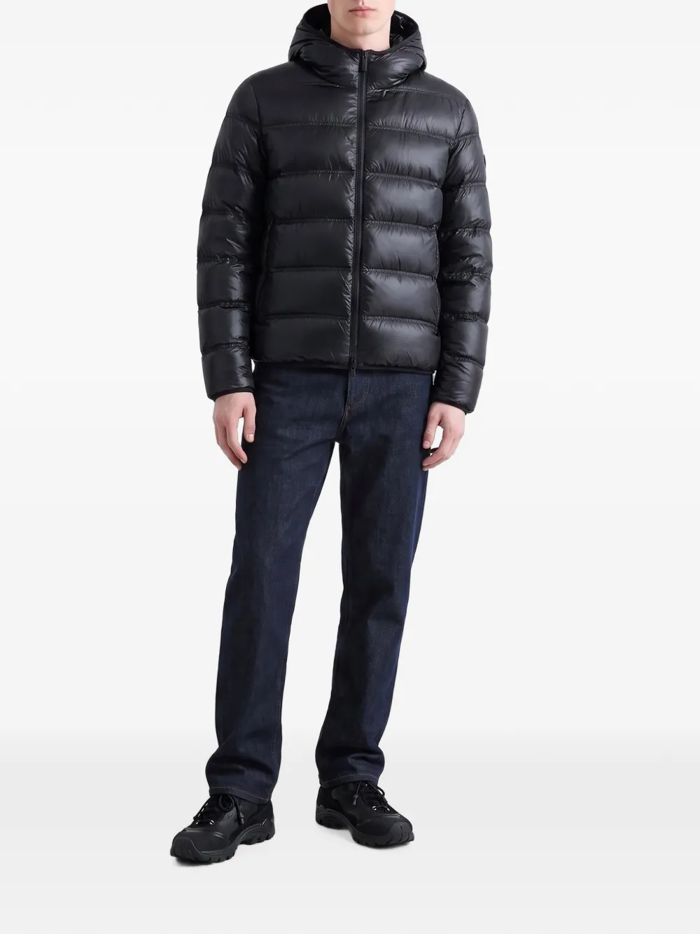 Moncler Guadiana quilted hooded down jacket Zwart