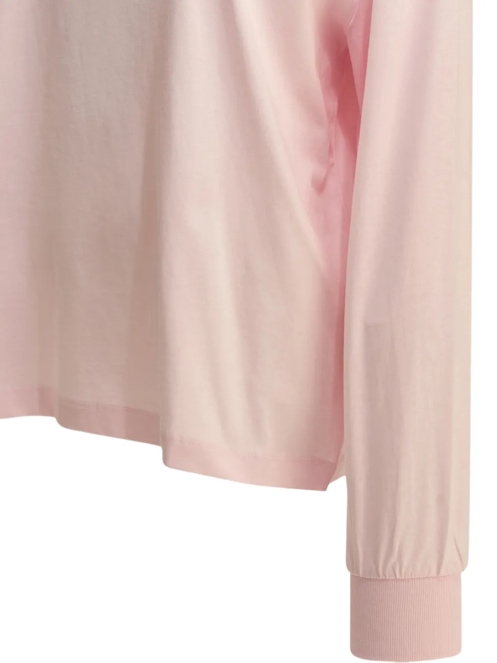 GANNI T-shirt met paardenprint en lange mouwen Roze