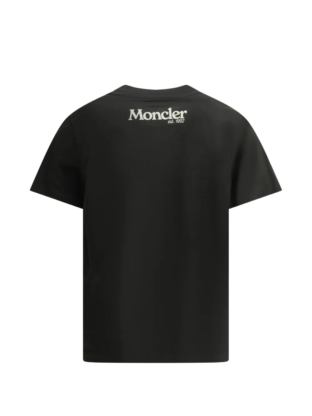 Moncler Enfant logo-patch T-shirt Zwart