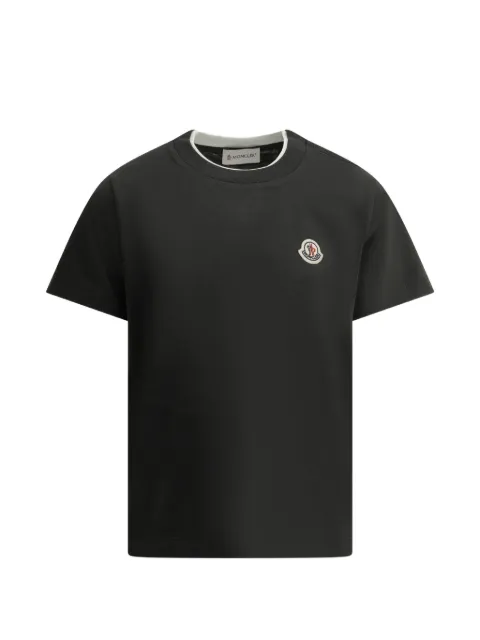 Moncler Enfant logo-patch T-shirt