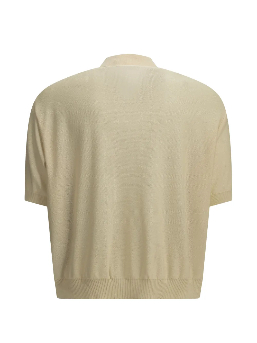 KAPITAL Overhemd met geborduurde vlakken Beige