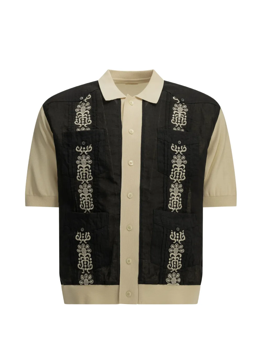 KAPITAL 자수 패널 셔츠 | 뉴트럴 | Image 1