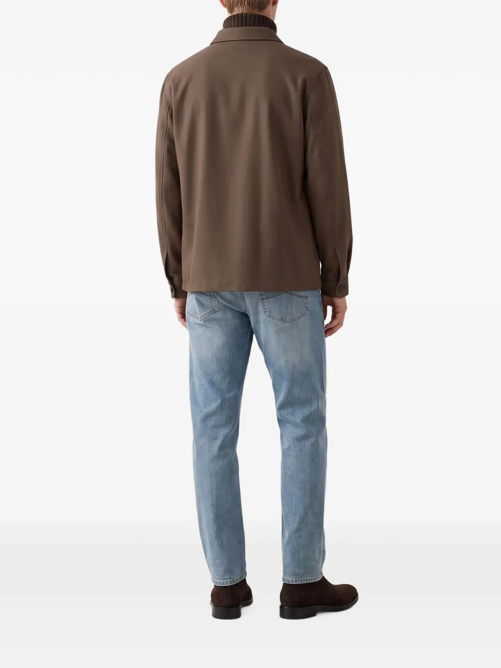 Tagliatore Tempest button-up shirt jacket Bruin