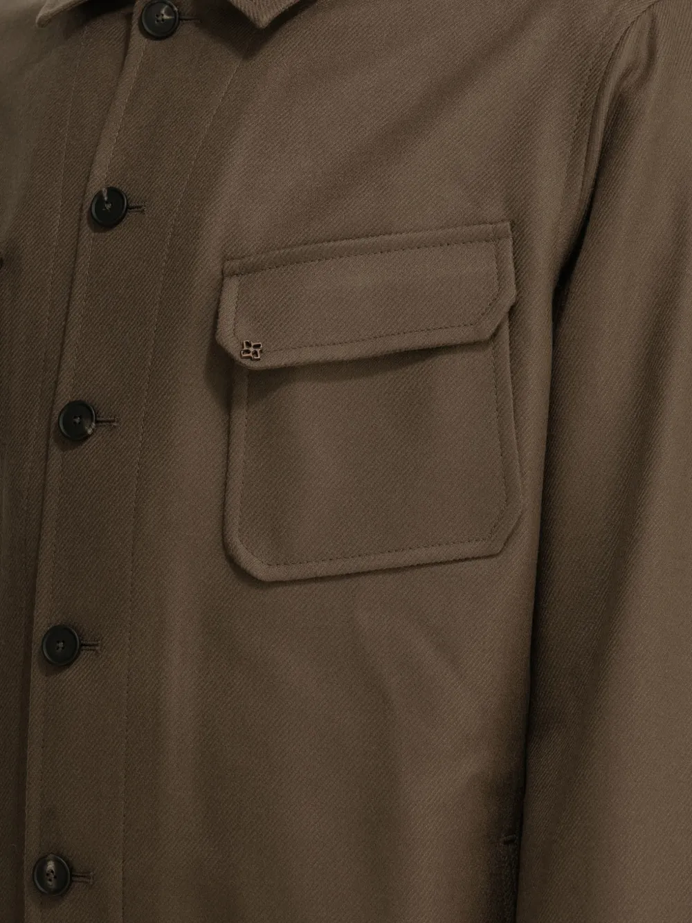 Tagliatore Tempest button-up shirt jacket Bruin