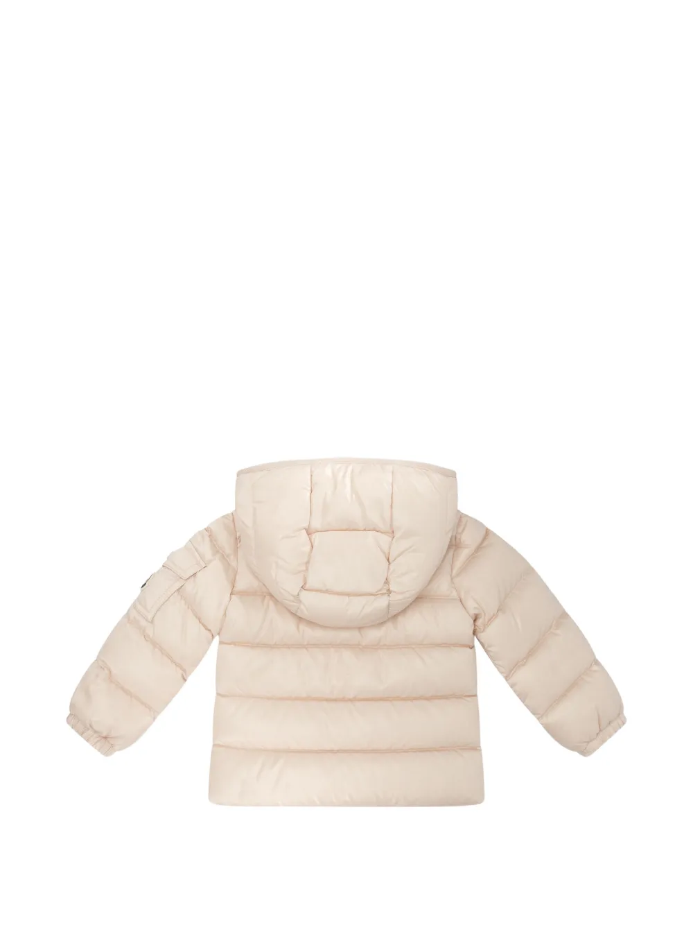Moncler Enfant Donsjack met capuchon Beige