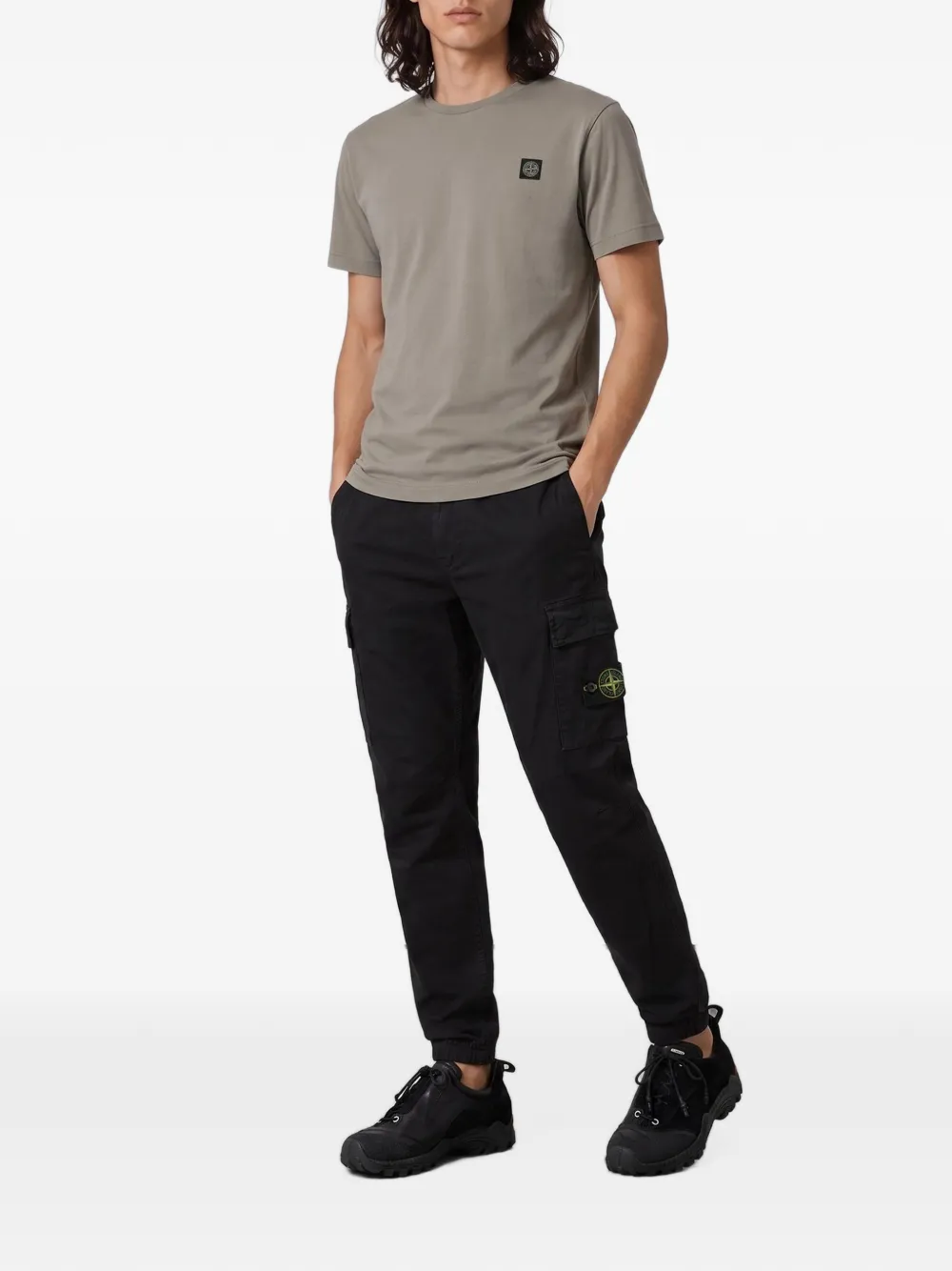 Stone Island 2100027 60 2 katoenen jersey Grijs