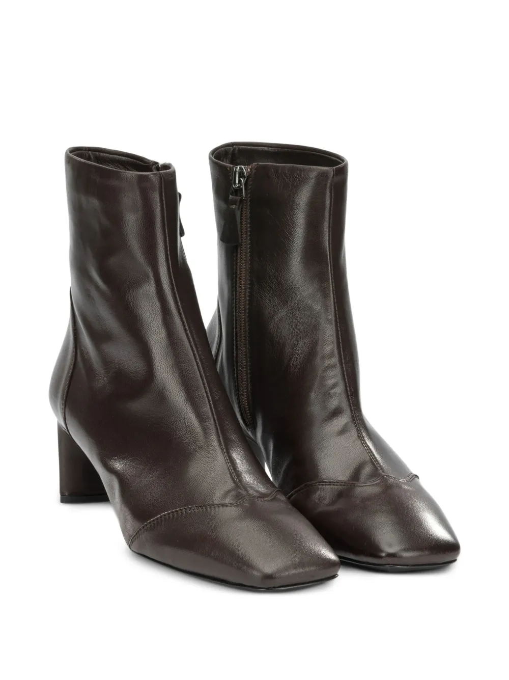 Del Carlo square-toe ankle boots Zwart