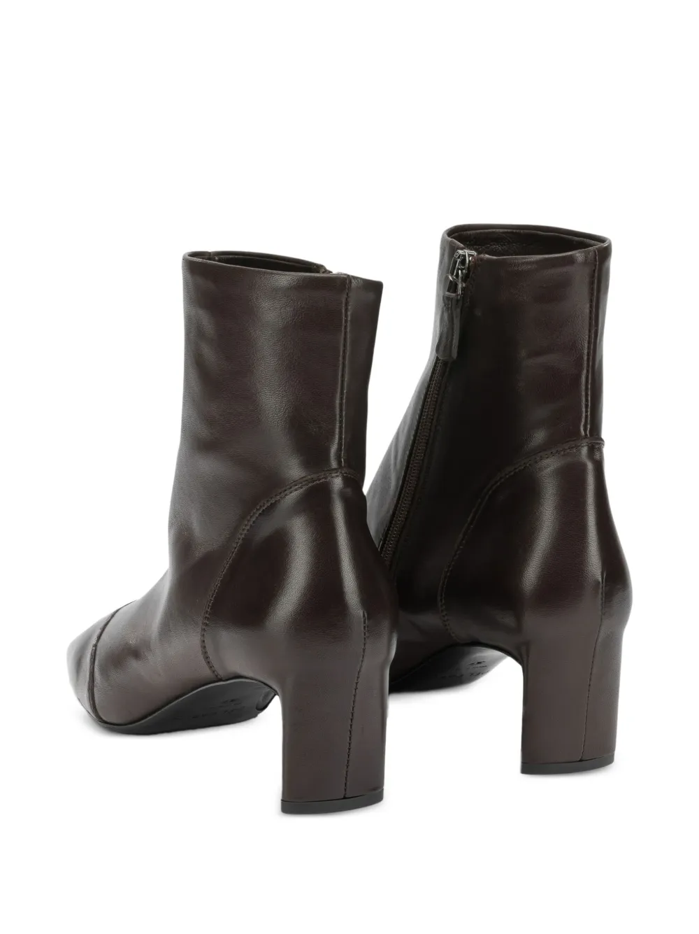 Del Carlo square-toe ankle boots Zwart