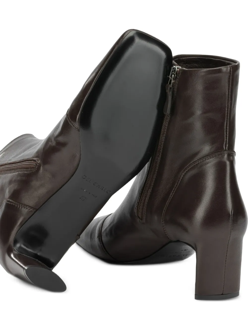 Del Carlo square-toe ankle boots Zwart