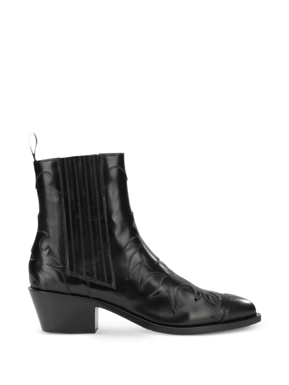 Sartore Parma Western-style panelled boots Zwart