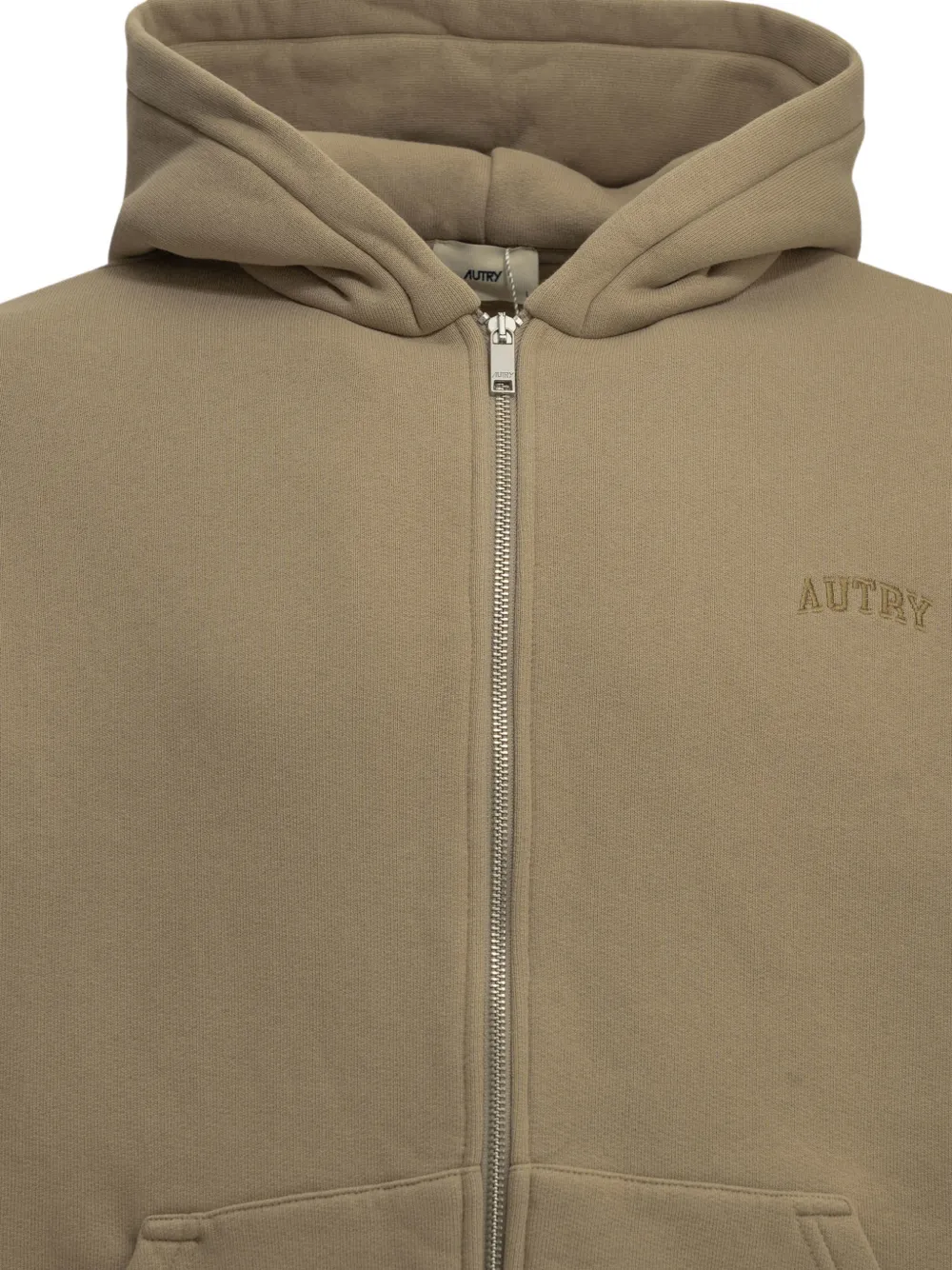 Autry Hoodie met geborduurd logo Beige