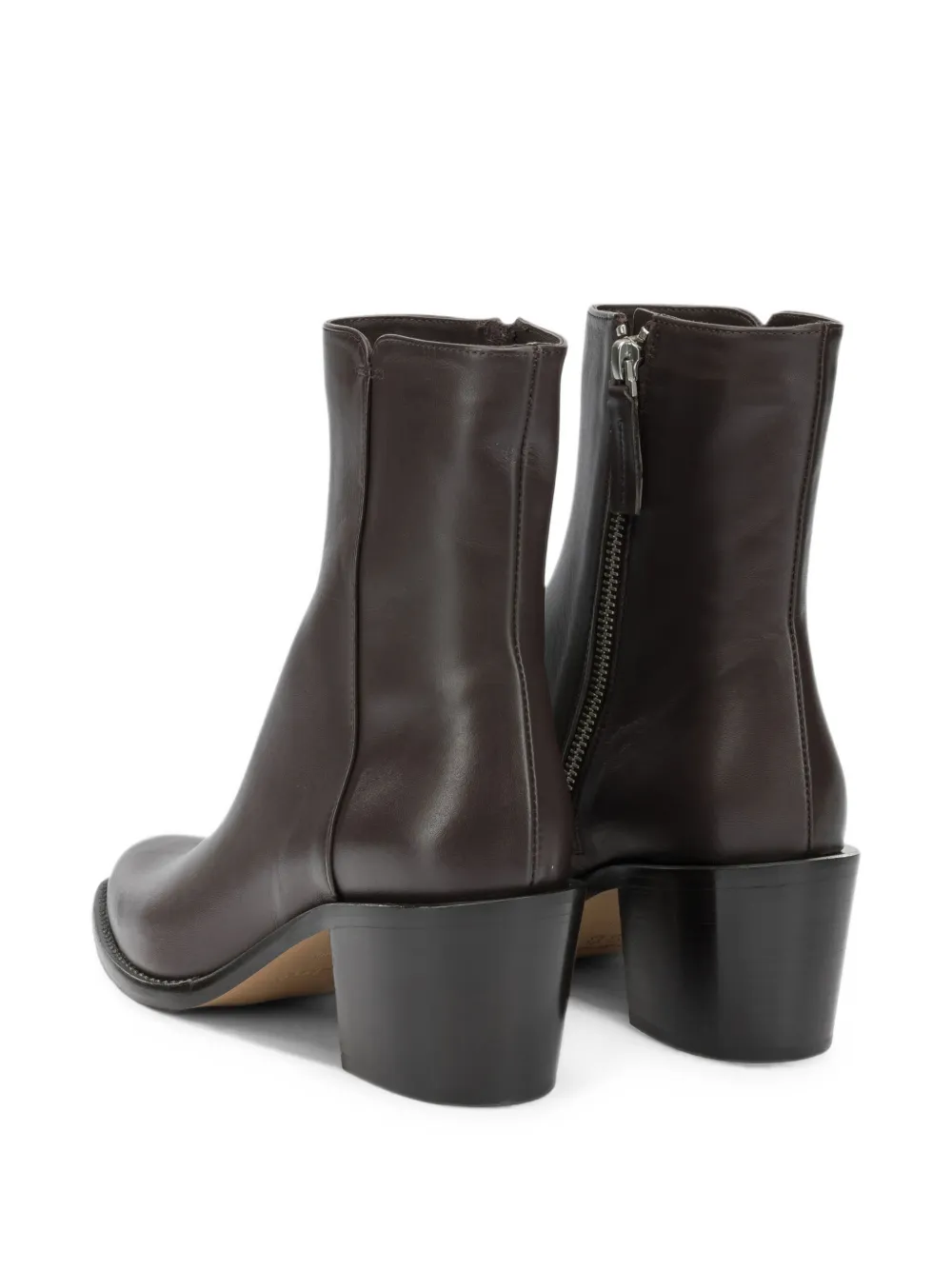 Pomme D´Or side-zip leather ankle boots Bruin