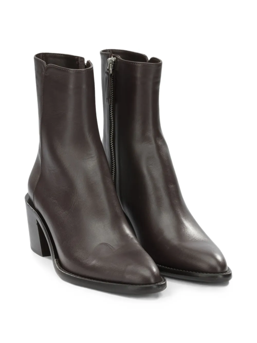 Pomme D´Or side-zip leather ankle boots Bruin