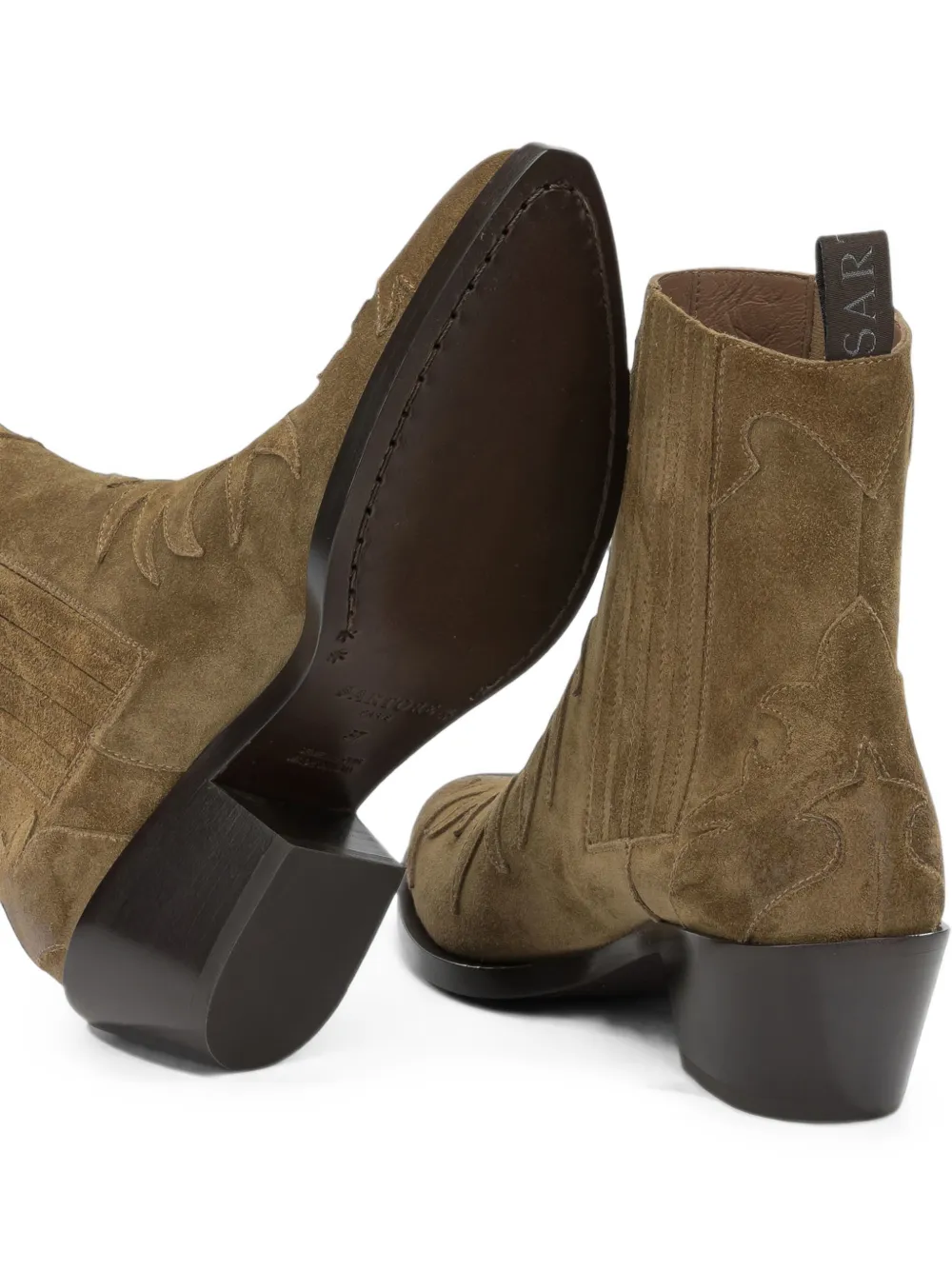 Sartore embroidered western ankle boots Bruin