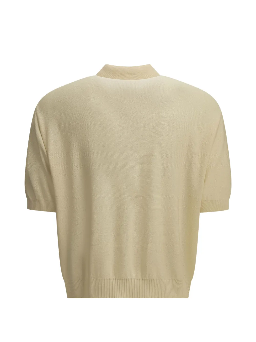 KAPITAL Poloshirt met patchwork Beige