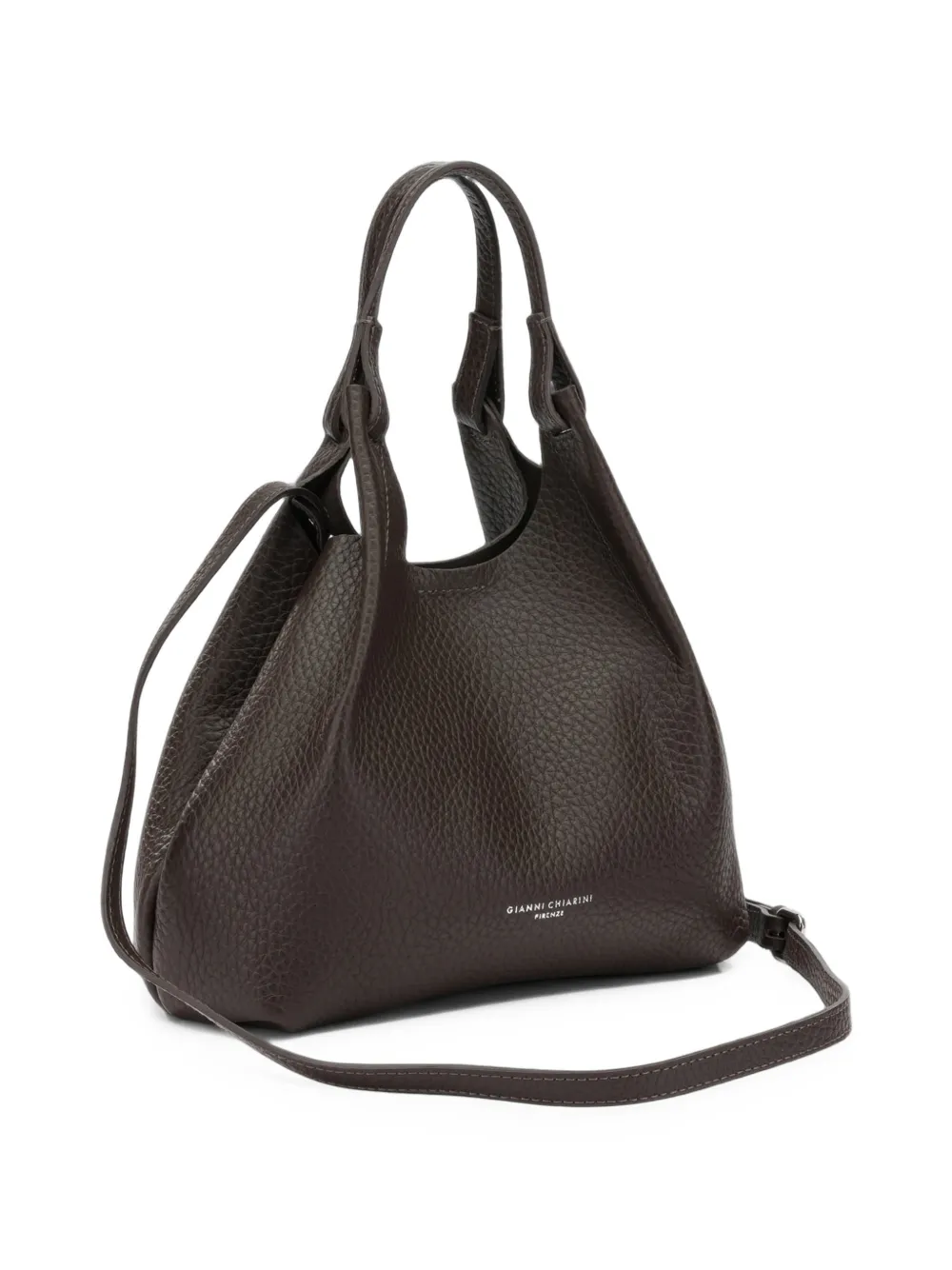 GIANNI CHIARINI medium Dua leather tote bag Bruin