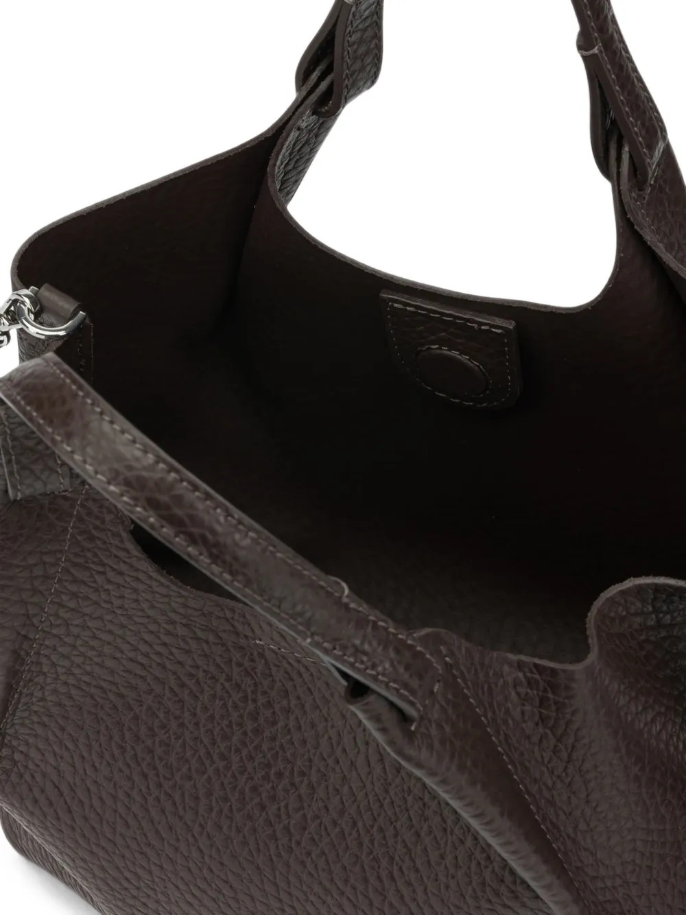 GIANNI CHIARINI medium Dua leather tote bag Bruin