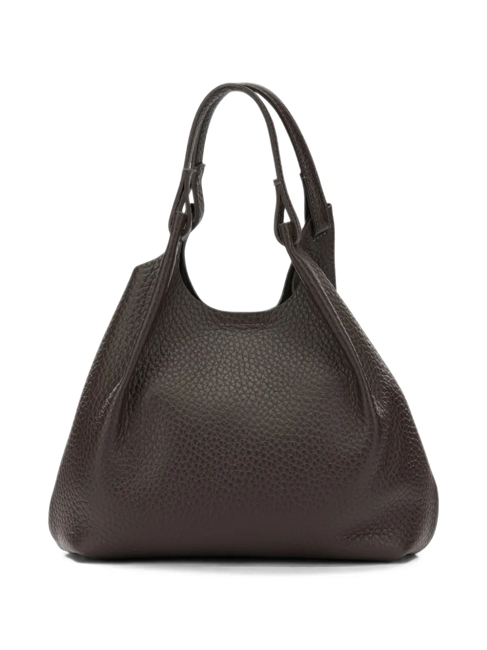 GIANNI CHIARINI medium Dua leather tote bag Bruin