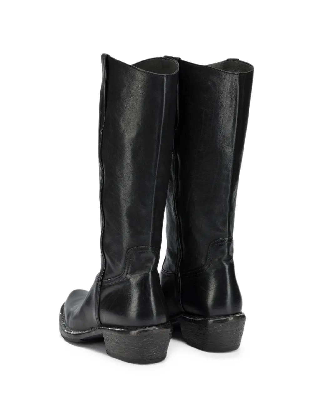 Moma Dallas knee-high boots Zwart