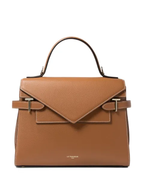 Le Tanneur bolso shopper Emilie mediano de piel con solapa estilo sobre