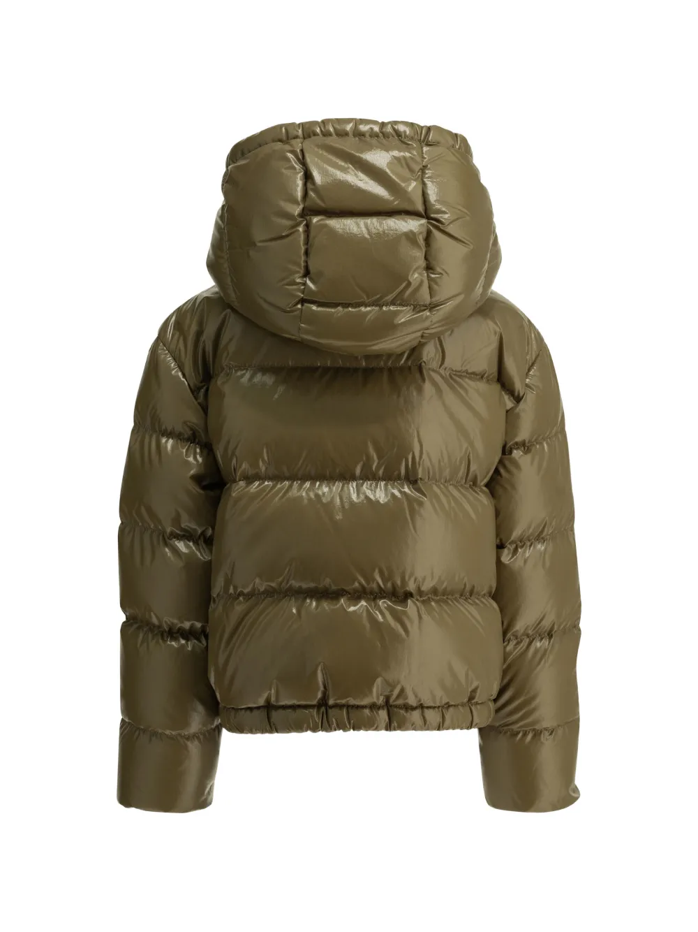 Moncler Enfant New Andro gewatteerd jack met capuchon Groen