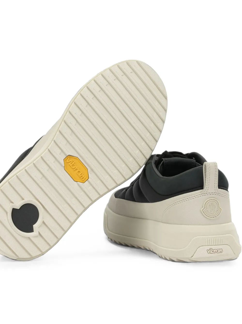 Moncler Altive quilted panelled sneakers Zwart