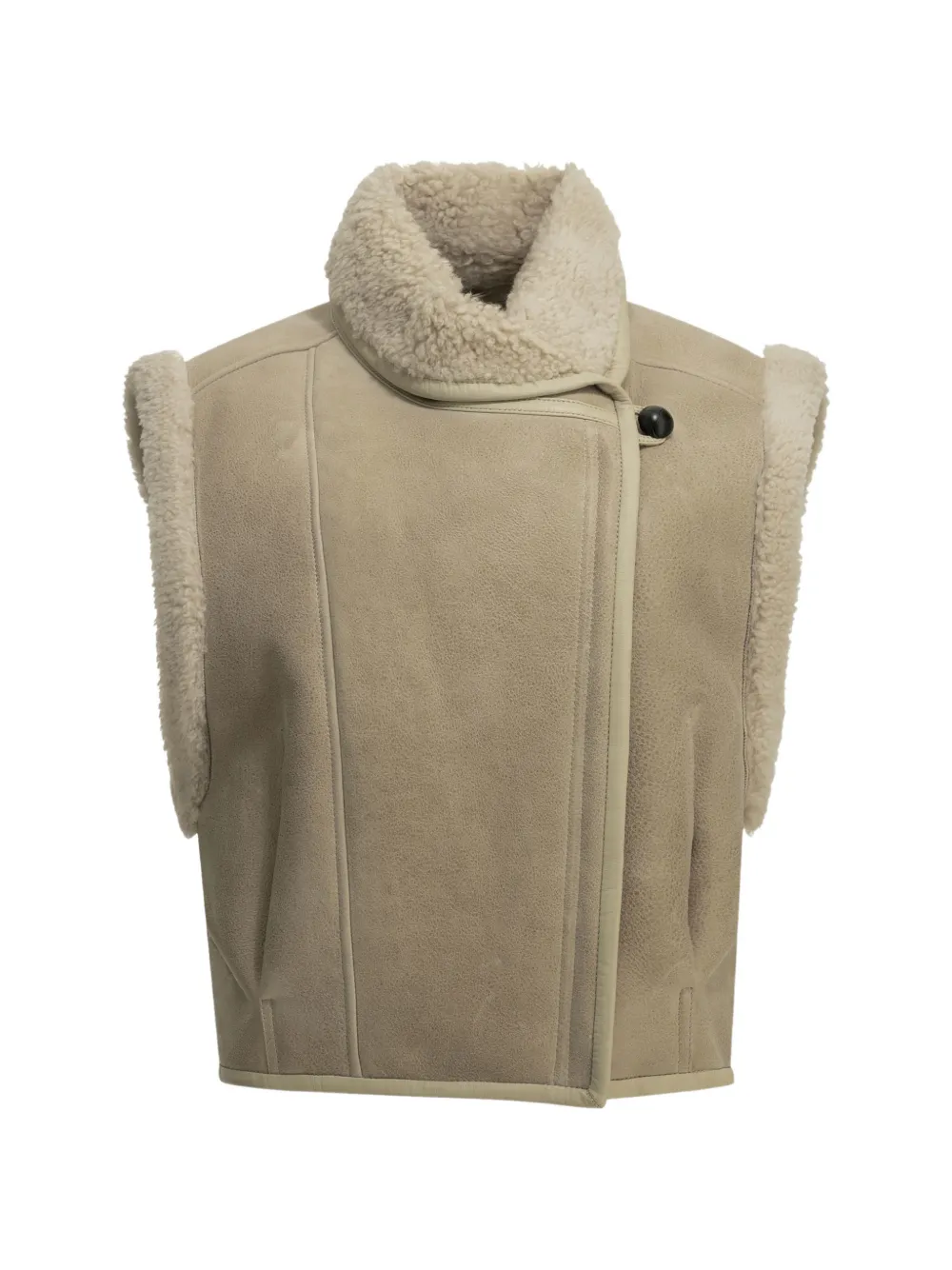 ISABEL MARANT Alime shearling-lined gilet - Toni neutri
