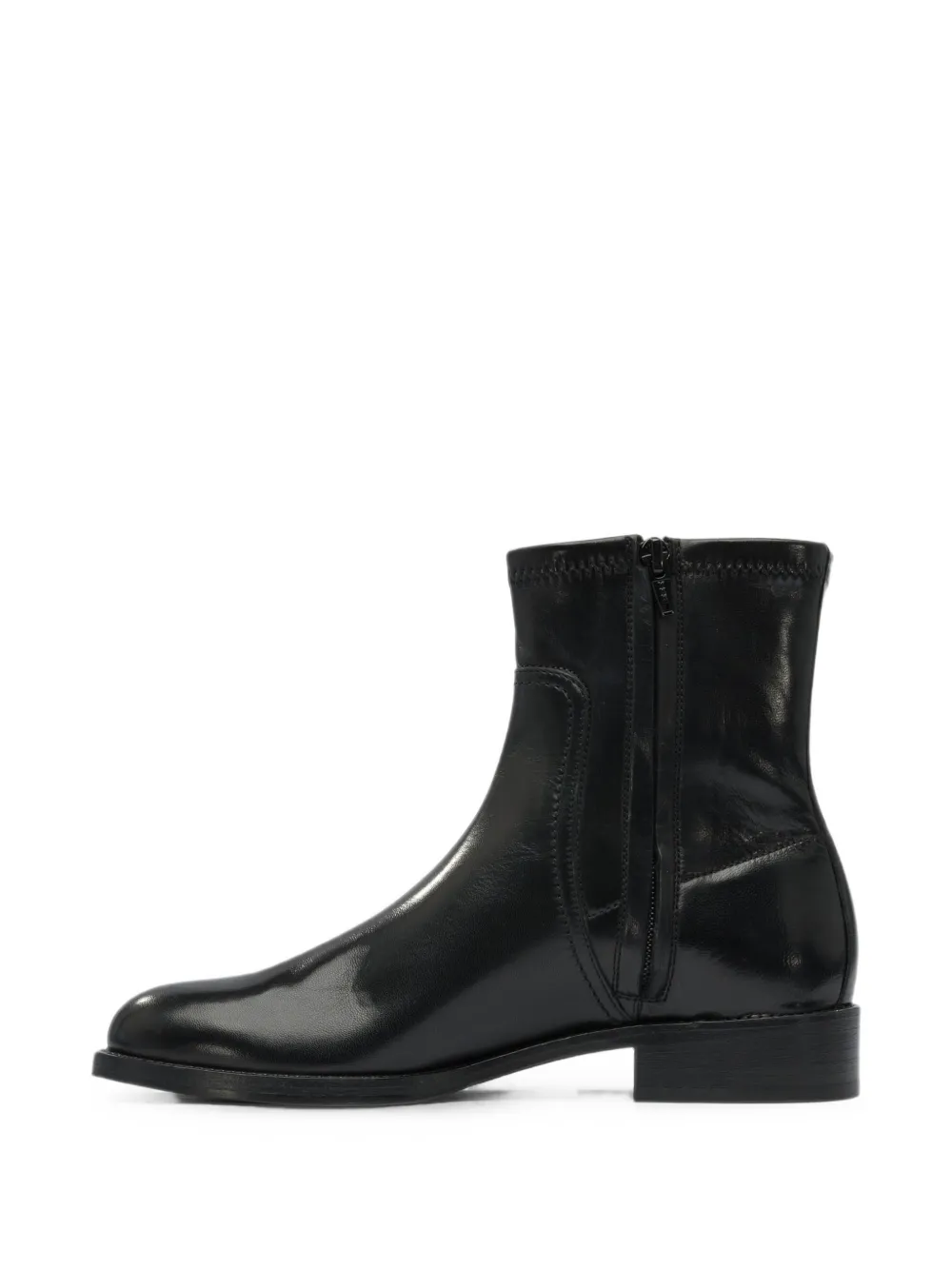 Maretto leather ankle boots Zwart