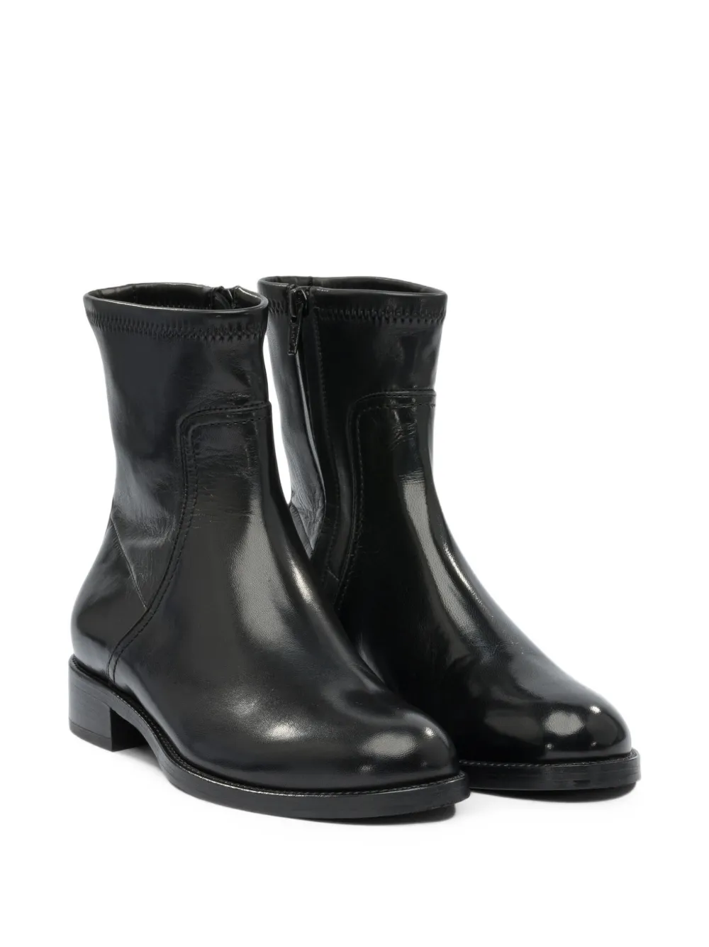 Maretto leather ankle boots Zwart