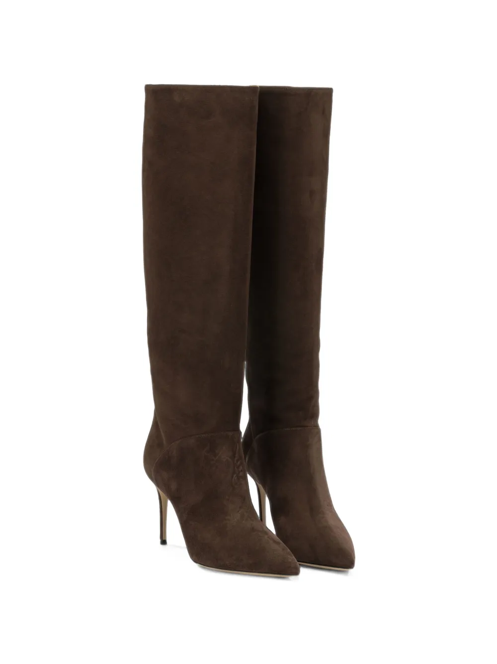 Casadei Blade suede pointed-toe boots Bruin
