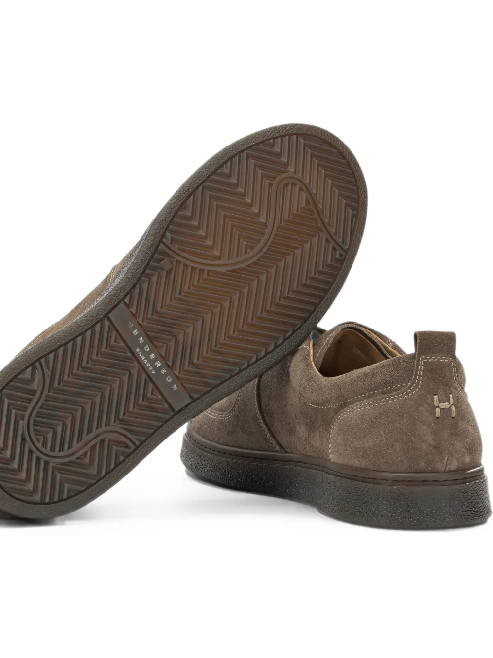 Henderson Baracco suede panelled sneakers Bruin