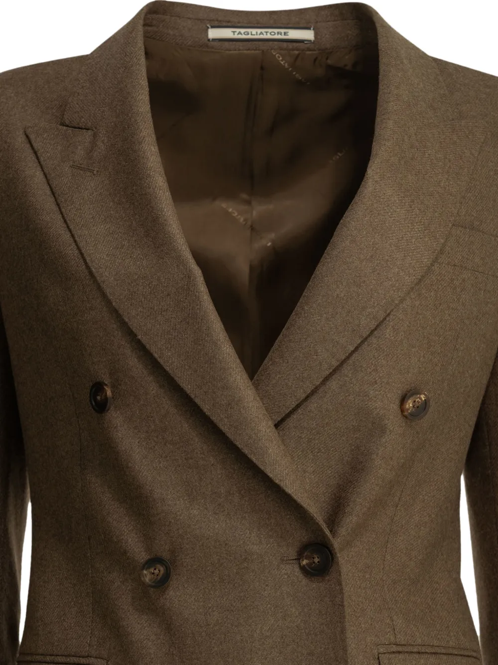 Tagliatore Paris blazer met dubbele rij knopen Bruin