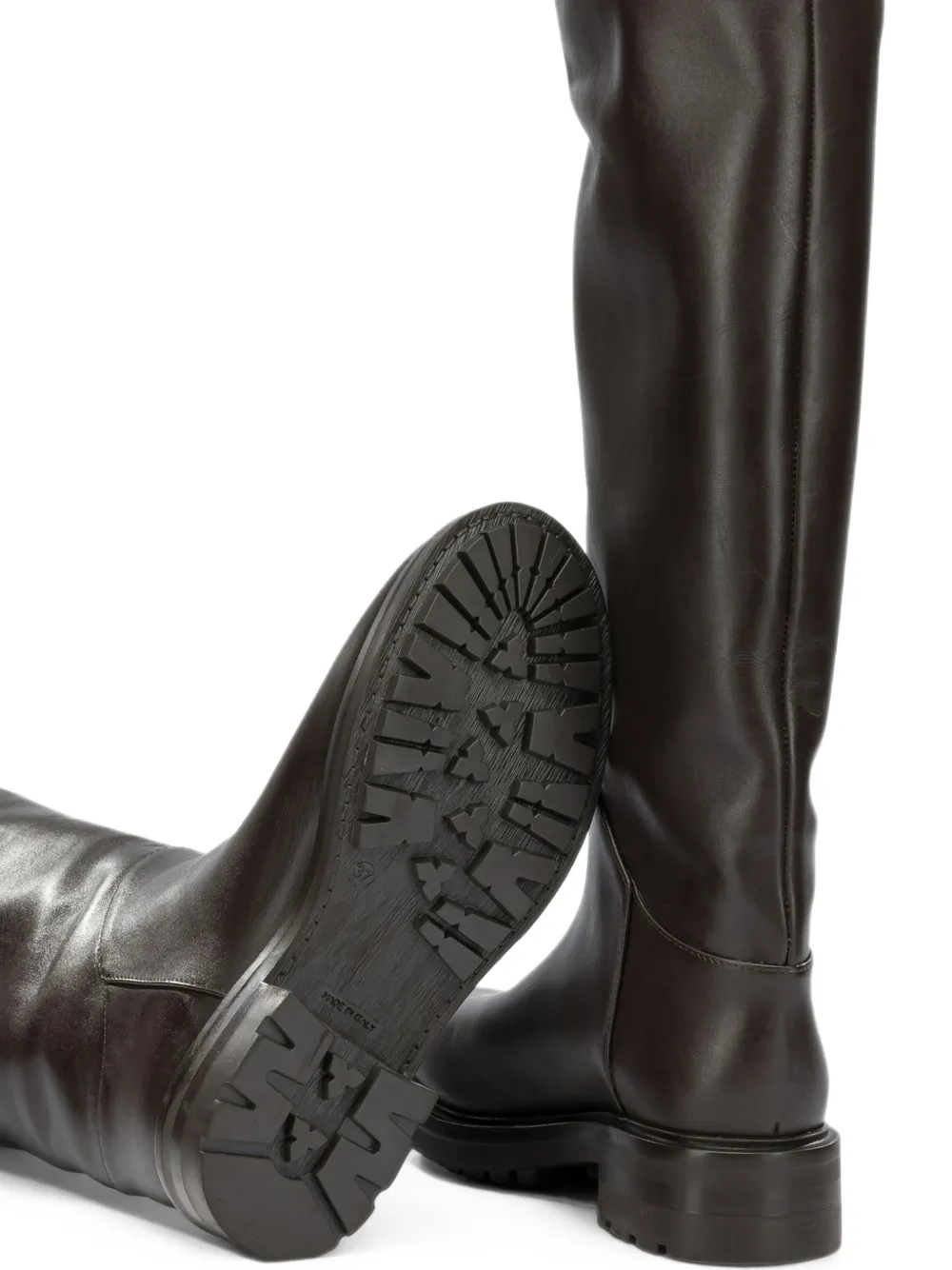 strategia shoes leather knee-high boots Bruin