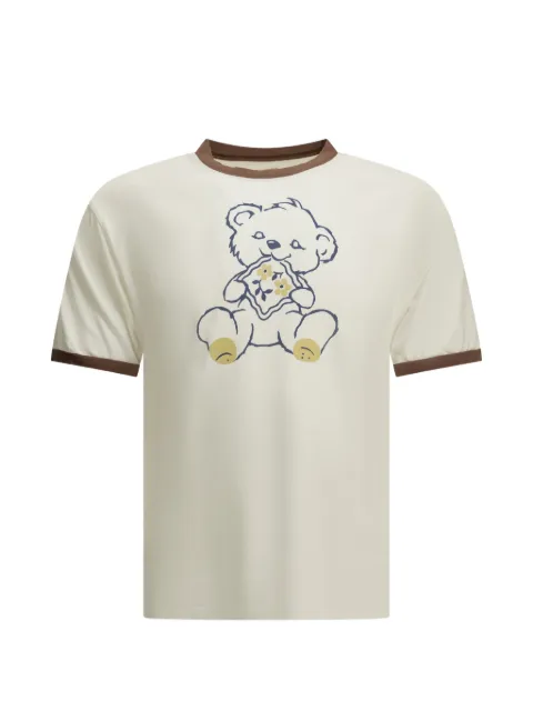 KAPITAL bear-print ringer T-shirt