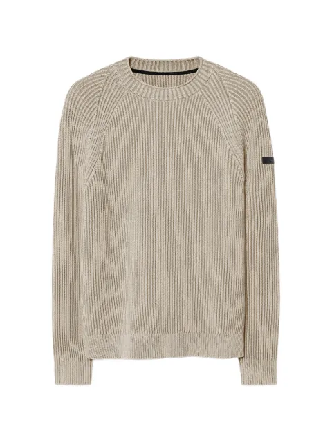 RRD 7 Techno ribbed-knit raglan-sleeve sweater
