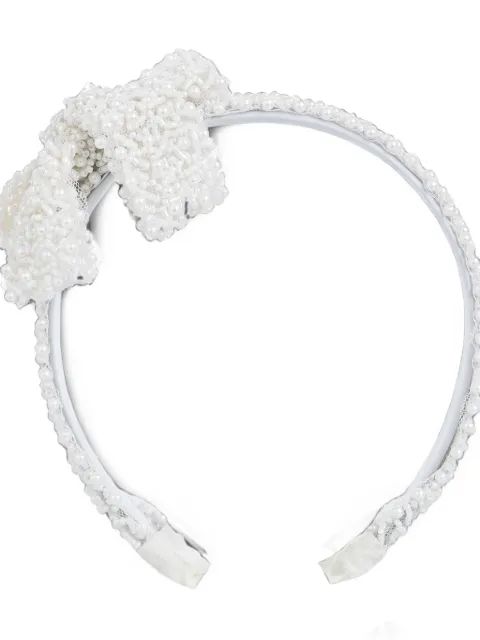 Mimi Tutu pearl-embellished bow headband