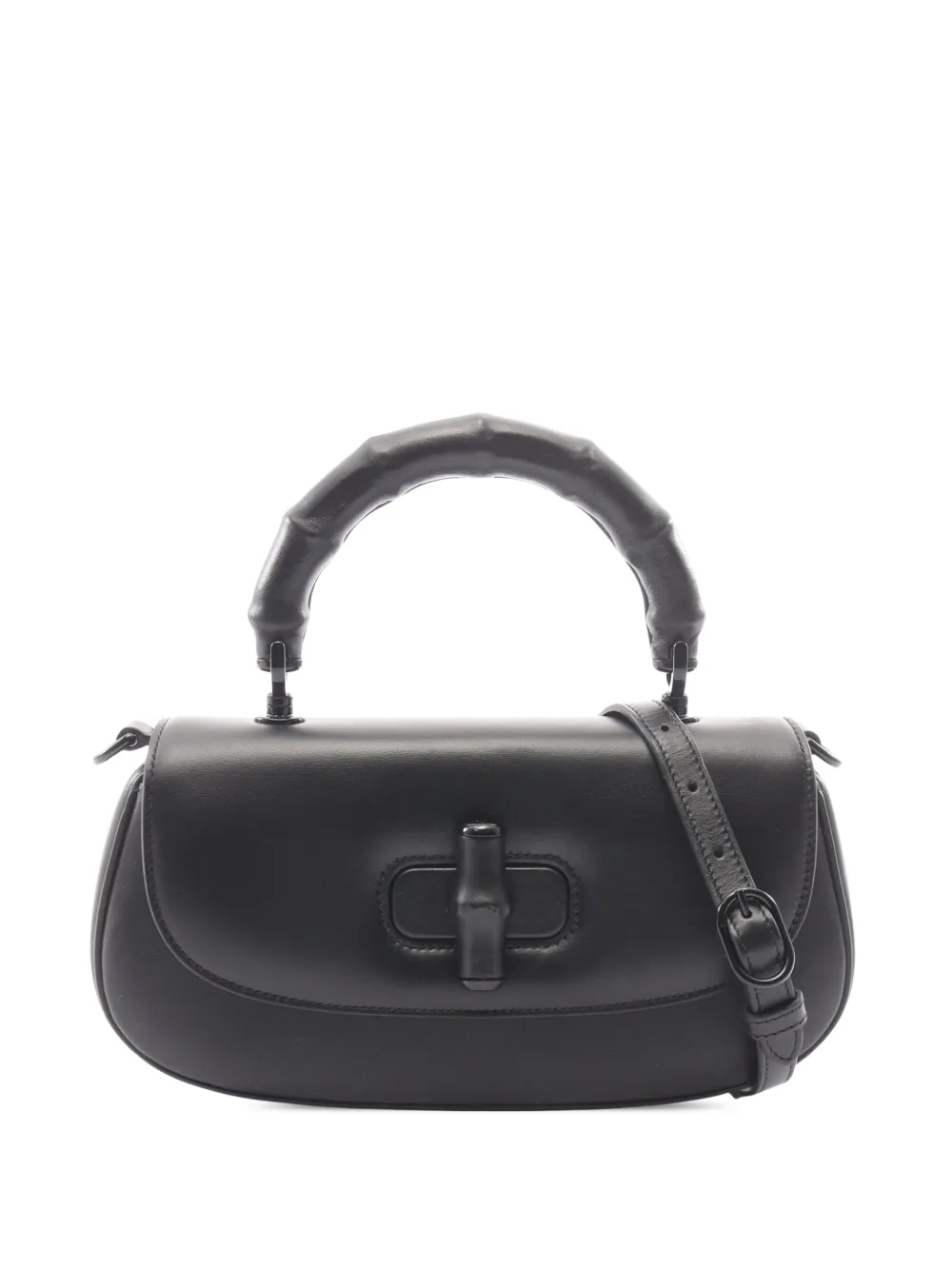 Gucci Pre-Owned 2016-2026 Small Calfskin Bamboo Diva Top Handle Bag satchel - Nero