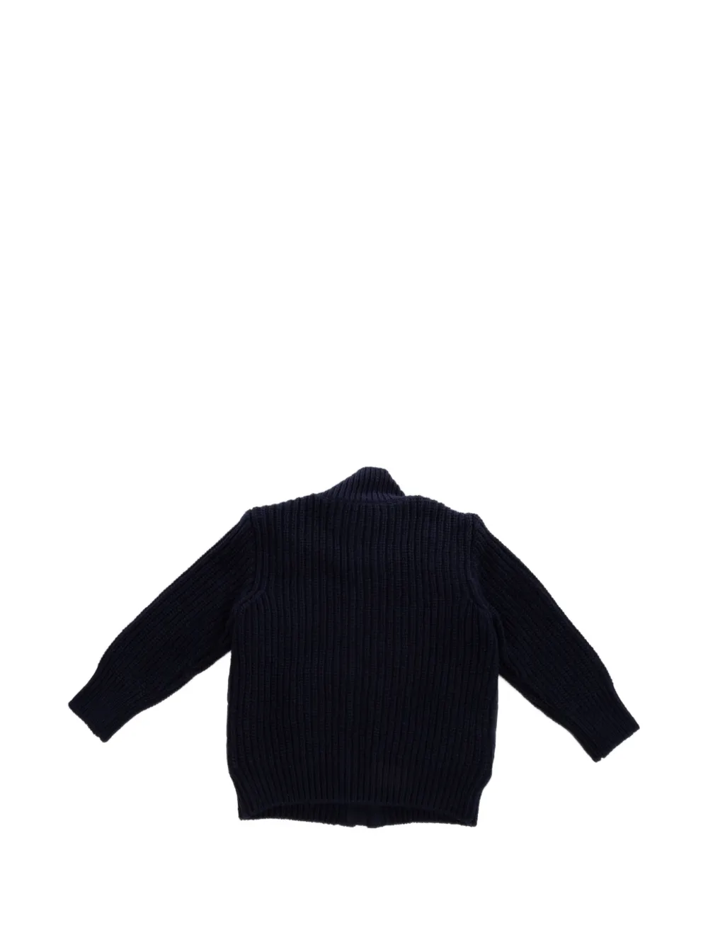 Moncler Enfant quilted-panel cardigan Blauw