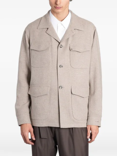 Tagliatore four-pocket twill jacket