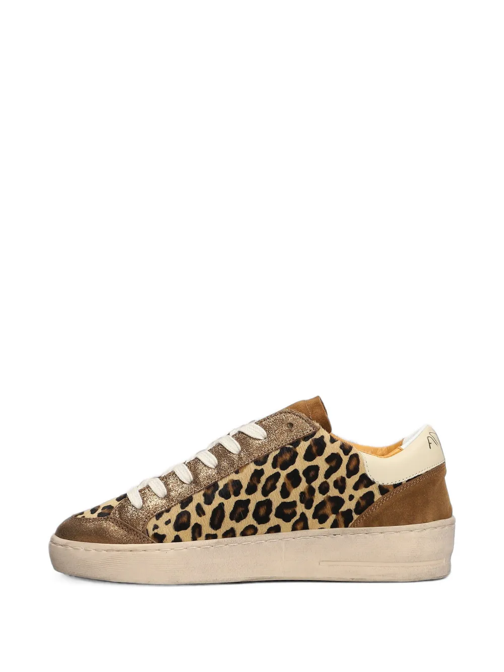 Ama Brand leopard-print glitter sneakers Bruin