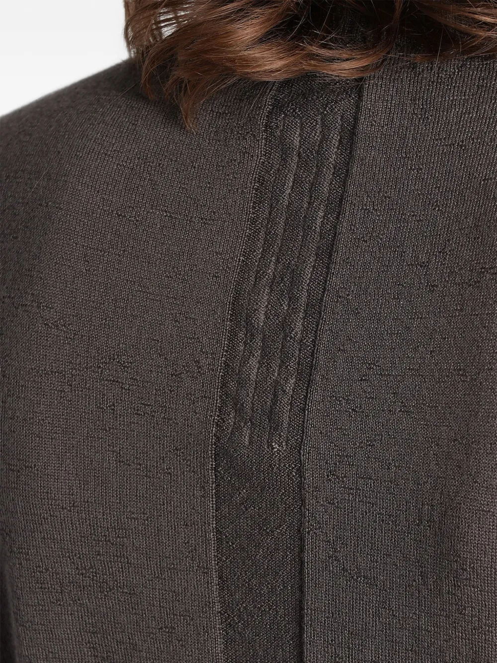 Rick Owens Geribbelde top met col Grijs