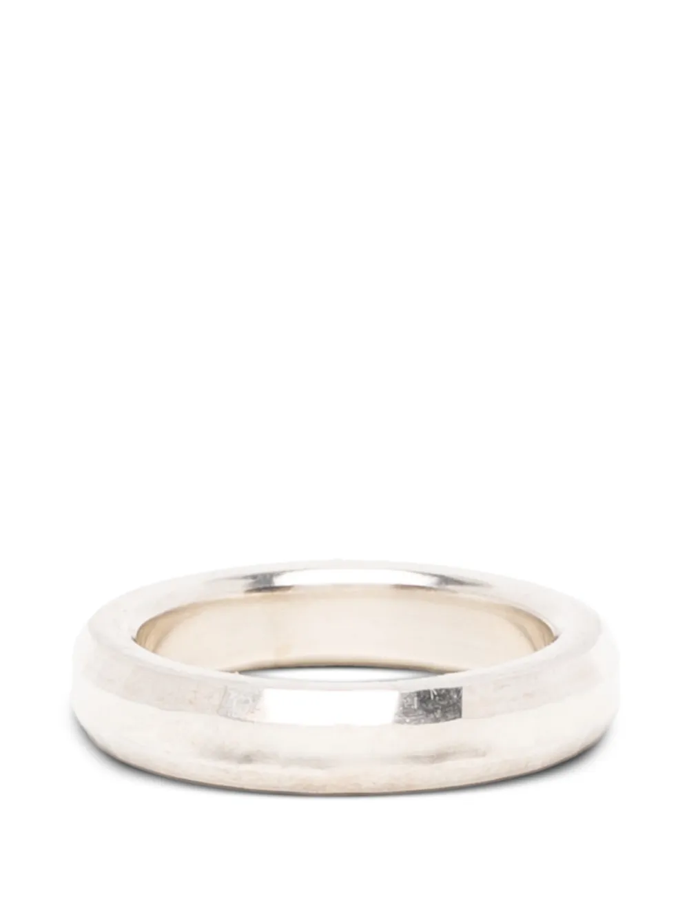 WERKSTATT:MÜNCHEN Classic Round Edges ring - Argento