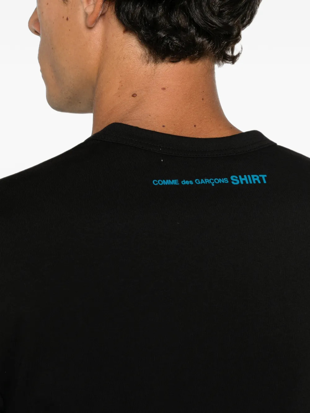 Comme des Garçons Homme logo-print T-shirt Zwart