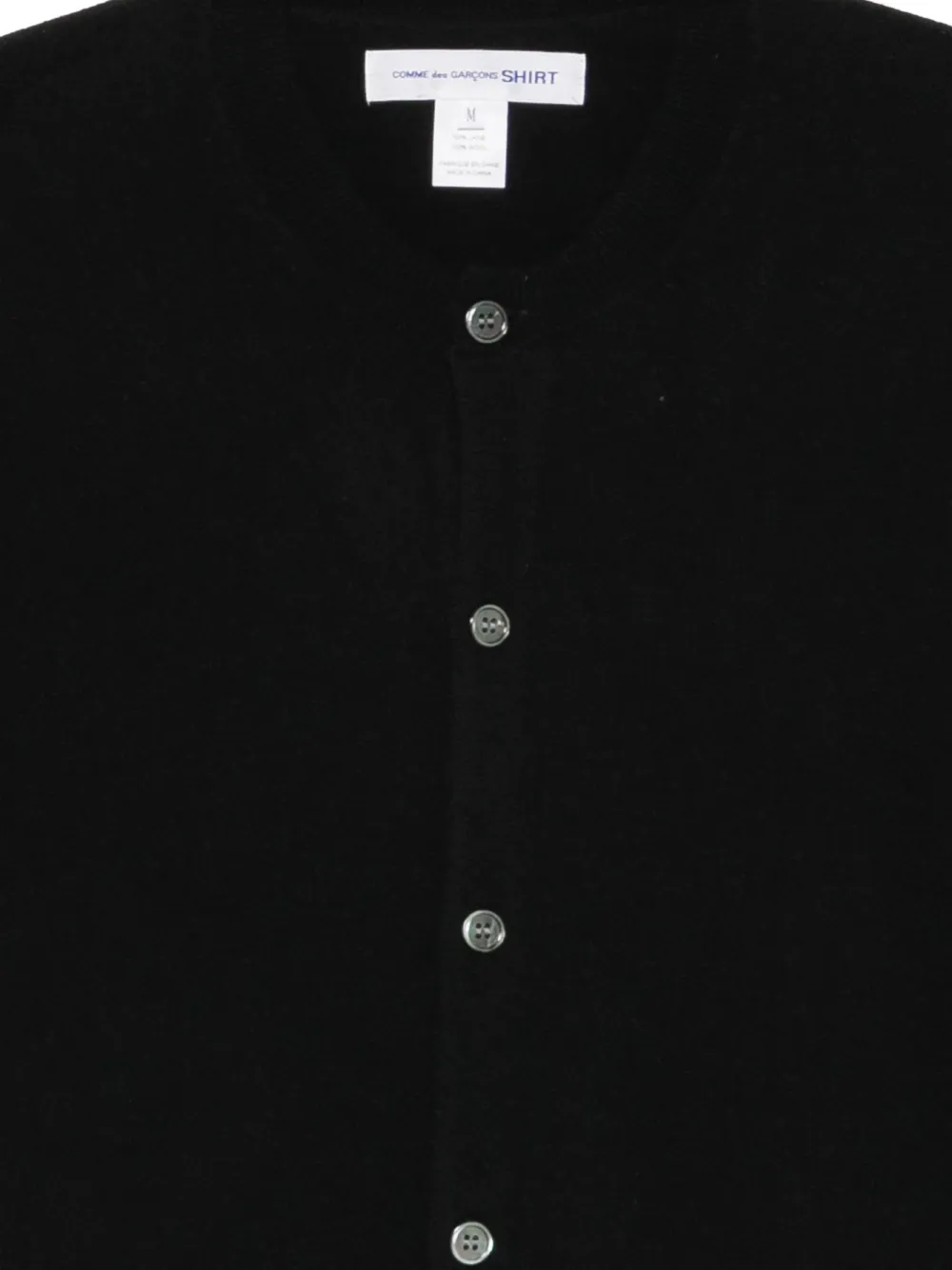 Comme des Garçons Homme button-up cardigan Zwart