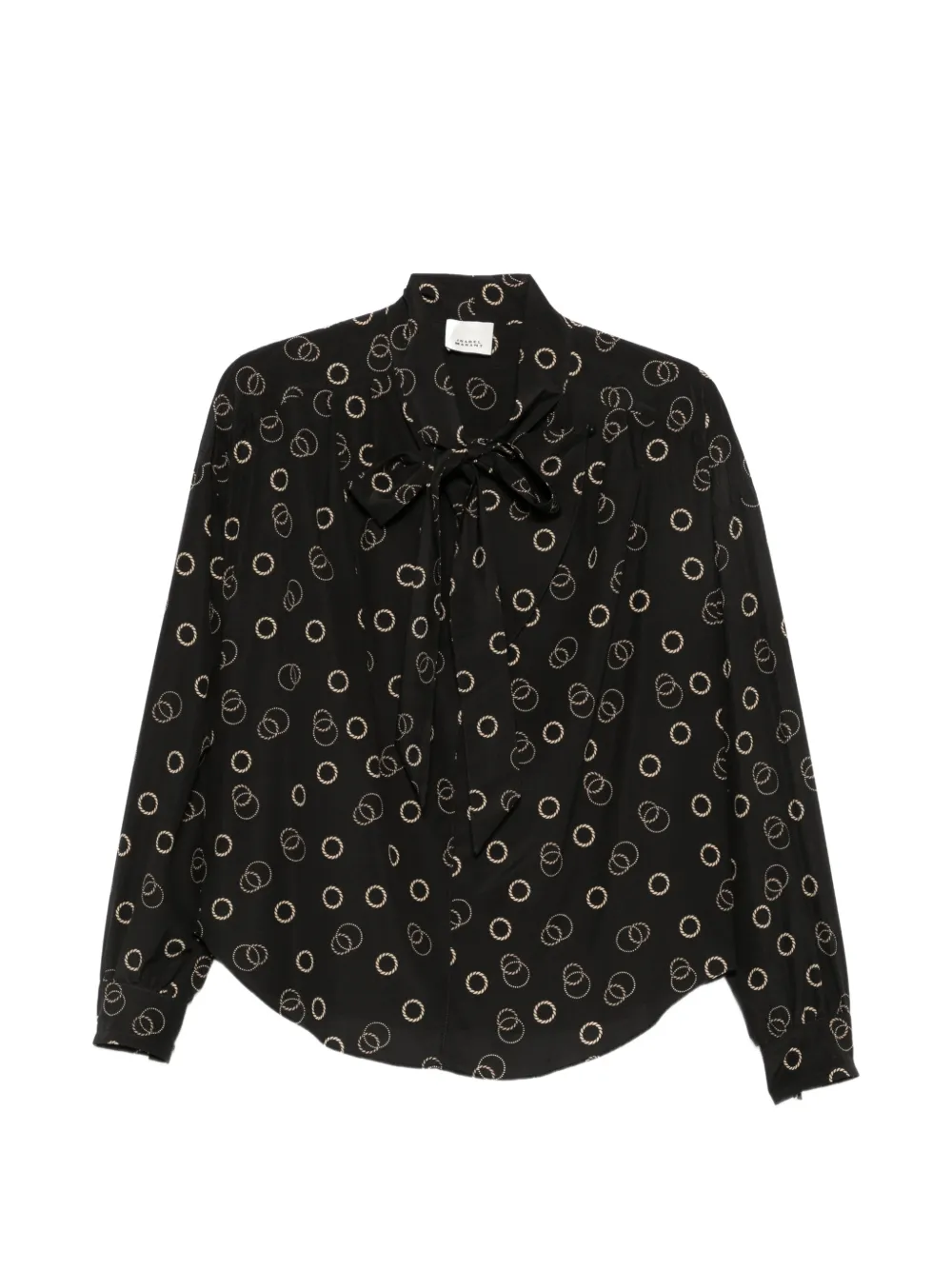 ISABEL MARANT rings-pattern blouse